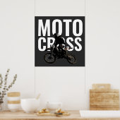 Motocross Motorrad Pop Art Poster (Küche)