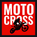 Motocross Motorrad Pop Art Poster<br><div class="desc">Motocross Pop Art Image</div>