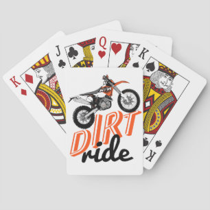 Motocross-Motorräder Spielkarten