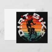 Motocross-Motorradfahrer Einladung (Vorne/Hinten)