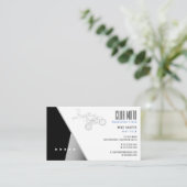 Motocross | Motorradfahrer Visitenkarte (Stehend Vorderseite)