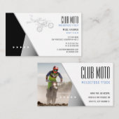 Motocross | Motorradfahrer Visitenkarte (Vorne/Hinten)