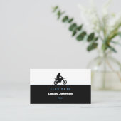 Motocross | Motorradfahrer Visitenkarte (Stehend Vorderseite)