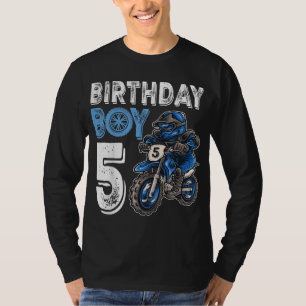 Motocross MX 5. Geschenk 5 Jahre Altes Dirt Bike B T-Shirt