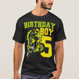 Motocross MX 5. Geschenk 5 Jahre Altes Dirt Bike B T-Shirt