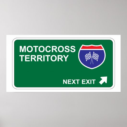 Motocross Nächste Ausfahrt Poster (Vorne)