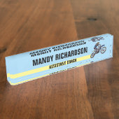 Motocross Namensplakette (Seite)