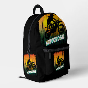 Motocross-Natur-Motorradfahren-Sport-Reiter Bedruckter Rucksack