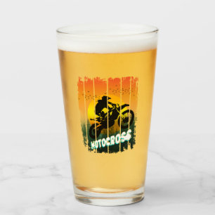 Motocross-Natur-Motorradfahren-Sport-Reiter Glas