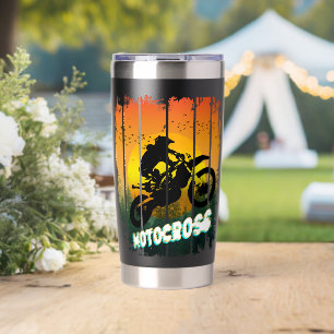 Motocross-Natur-Motorradfahren-Sport-Reiter Thermobecher