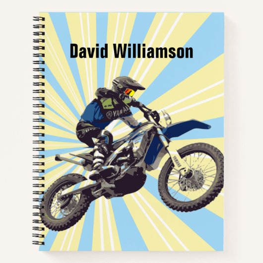 Motocross Notizblock (Vorderseite)