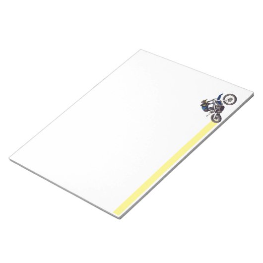 Motocross Notizblock (angewinkelt)