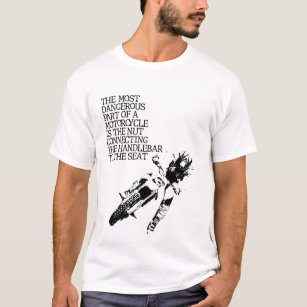 Motocross-Nuss-Schmutz-Fahrrad-lustiger T - T-Shirt