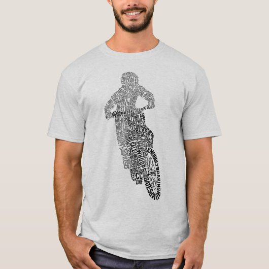 Motocross Off Road Motorrad T-Shirt (Vorderseite)