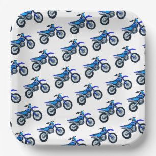 Motocross-Papierteller, Dirt-Bike-Party Pappteller