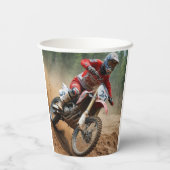 Motocross Pappbecher (Rückseite)