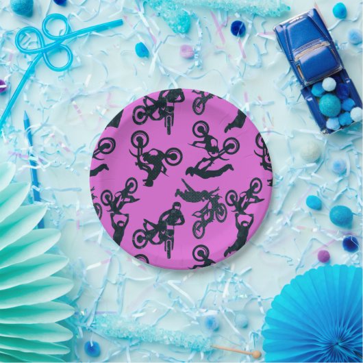 Motocross Pappteller (Party)