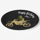 Motocross Pappteller (Schrägansicht)