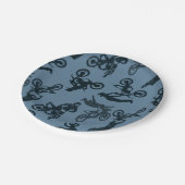 Motocross Pappteller (Schrägansicht)