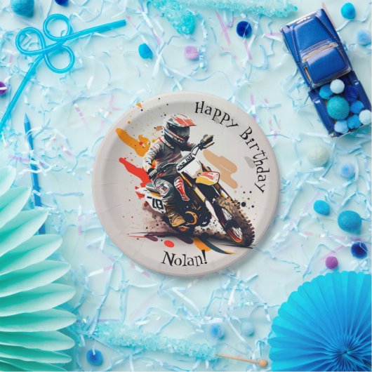 Motocross Party Napkins Pappteller (Party)