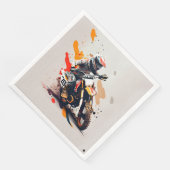 Motocross Party Napkins Serviette (Ecke)