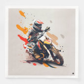 Motocross Party Napkins Serviette (Vorderseite)