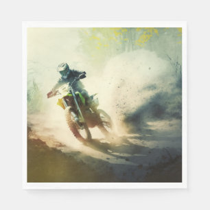 Motocross Party Napkins Serviette