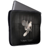 Motocross-Peitsche; Cooles Schwarzes Laptopschutzhülle (Vorne Rechts)