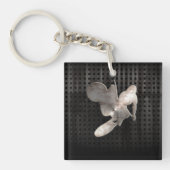 Motocross-Peitsche; Cooles Schwarzes Schlüsselanhänger (Vorderseite)