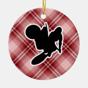 Motocross-Peitsche Keramik Ornament