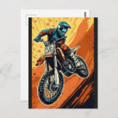 Motocross Postkarte (Vorne/Hinten)