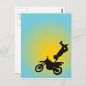 Motocross Postkarte (Vorne/Hinten)