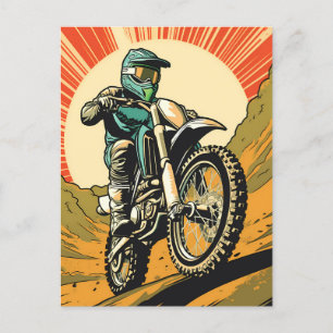 Motocross Postkarte