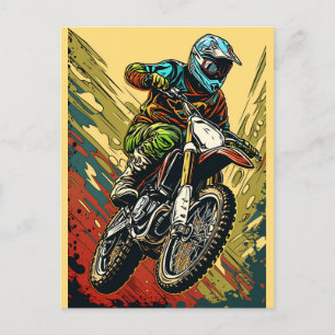 Motocross Postkarte