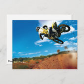Motocross Postkarte (Vorne/Hinten)
