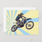 Motocross Postkarte (Vorne/Hinten)