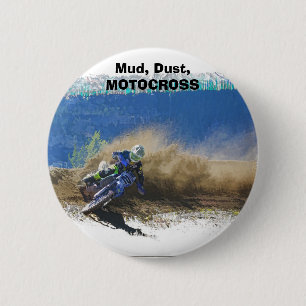 Motocross Racer Artwork Geschenke Button