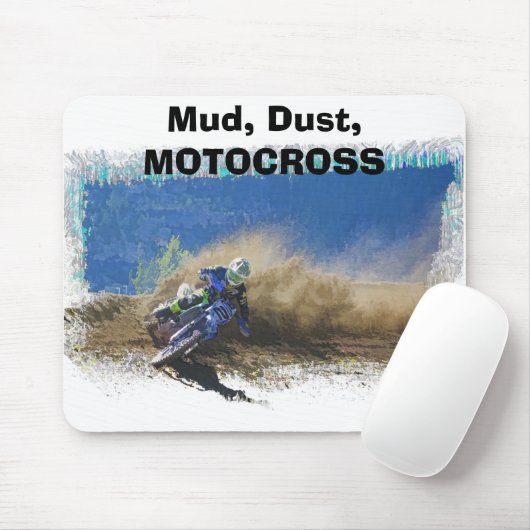 Motocross Racer Artwork Geschenke Mousepad (Mit Mouse)