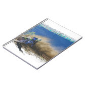 Motocross Racer Artwork Geschenke Notizblock (Linke Seite)
