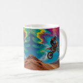Motocross Racer auf der Bergbahn Kaffeetasse (VorderseiteRechts)