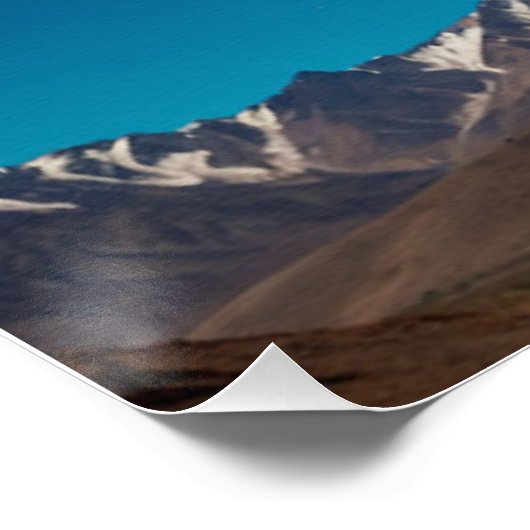 Motocross Racer auf der Bergbahn Poster (Ecke)