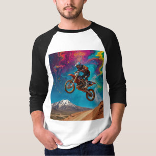 Motocross Racer auf der Bergbahn T-Shirt