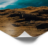 Motocross Racer Coastal Event Poster (Ecke)