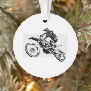Motocross Racer Design Ornament