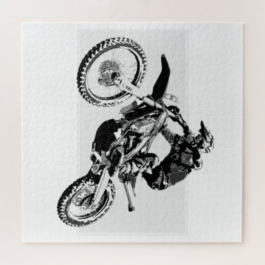 Motocross Racer Design Puzzle (Horizontal)