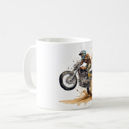 Motocross Racing Action Graphic Kaffeetasse