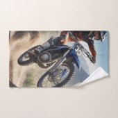 Motocross Racing Badhandtuch Set (Handtuch)