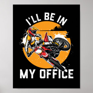 Motocross Racing Geschenk für Männer MTX Dirt Bike Poster