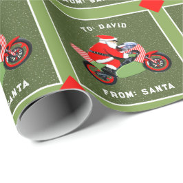 Motocross Racing Holiday Geschenk Geschenkpapier