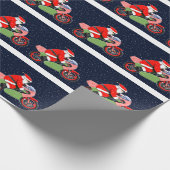 Motocross Racing Weihnachten Geschenkpapier (Ecke)